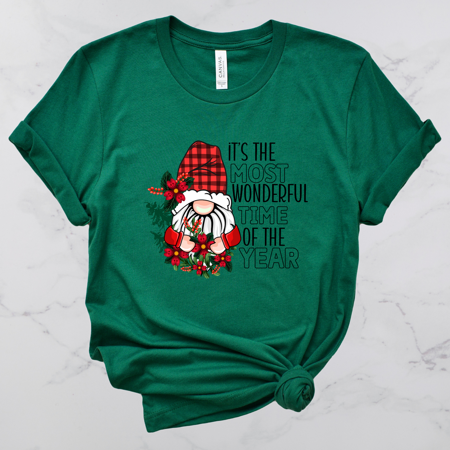 Most Wonderful Time of the Year Gnome Graphic Tee