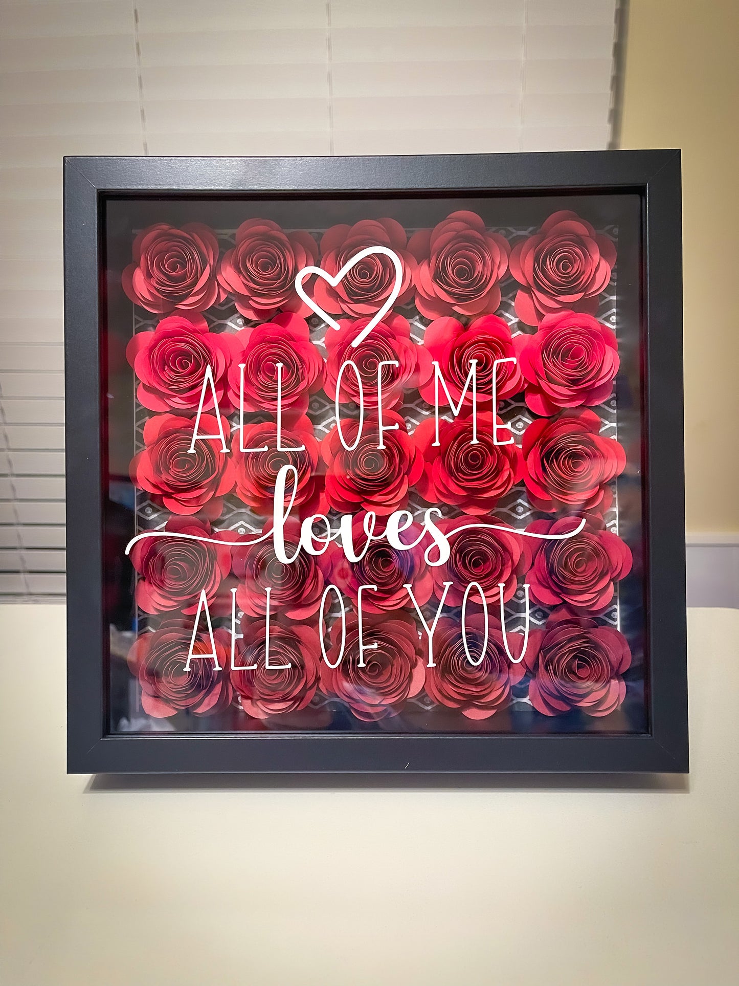 Valentine's Day Themed Shadow Box