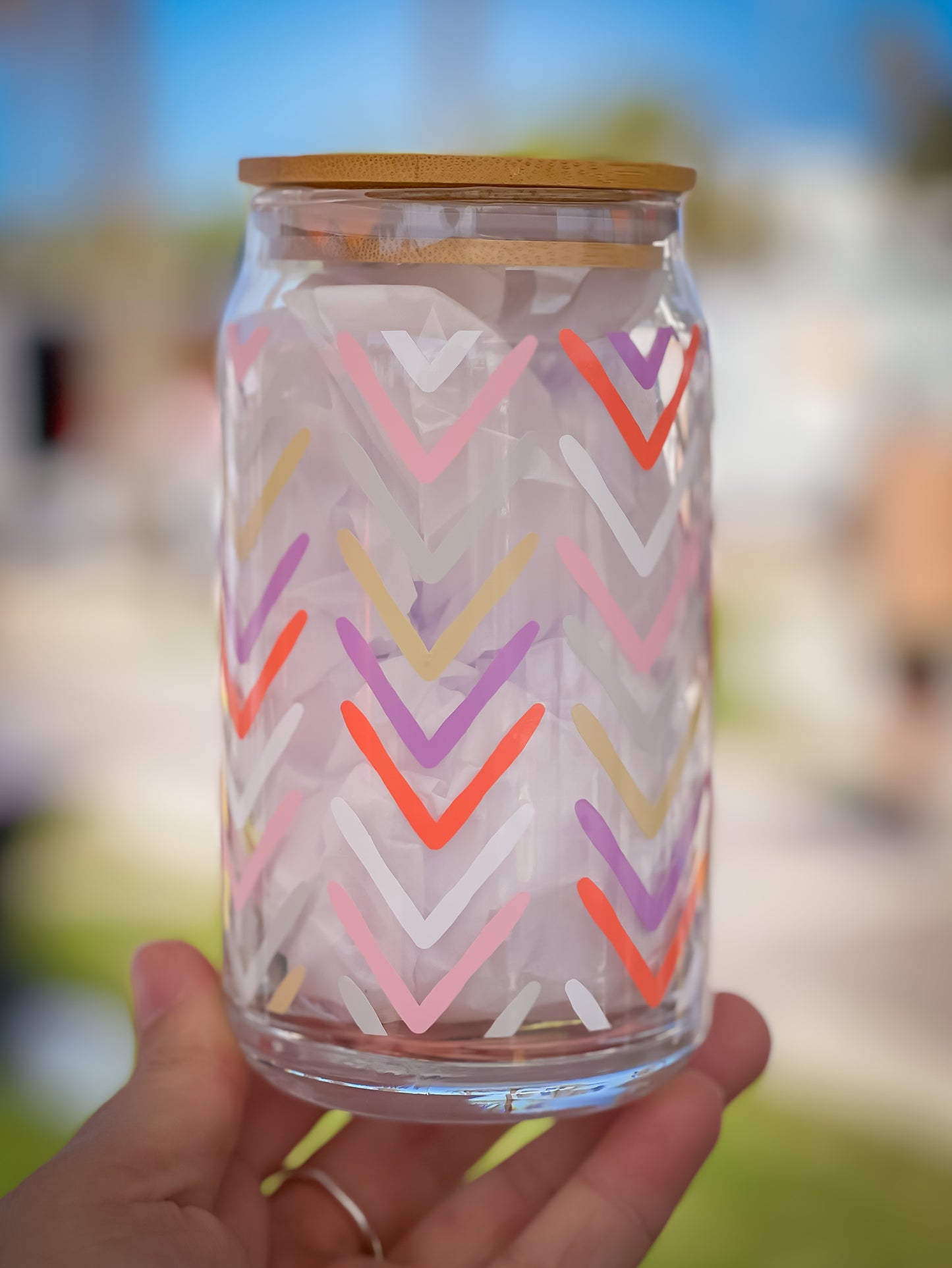 Boho Style Libbey Glass Cup