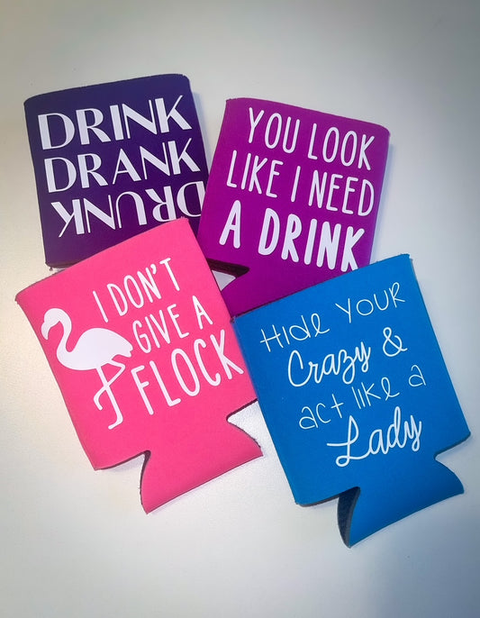 Fun Drinking Can & Bottle Sleeves 2