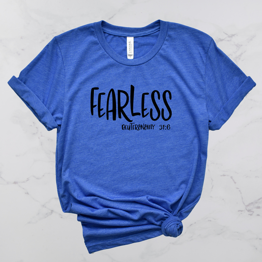 Fearless Bible Verse Short Sleeve T-Shirt
