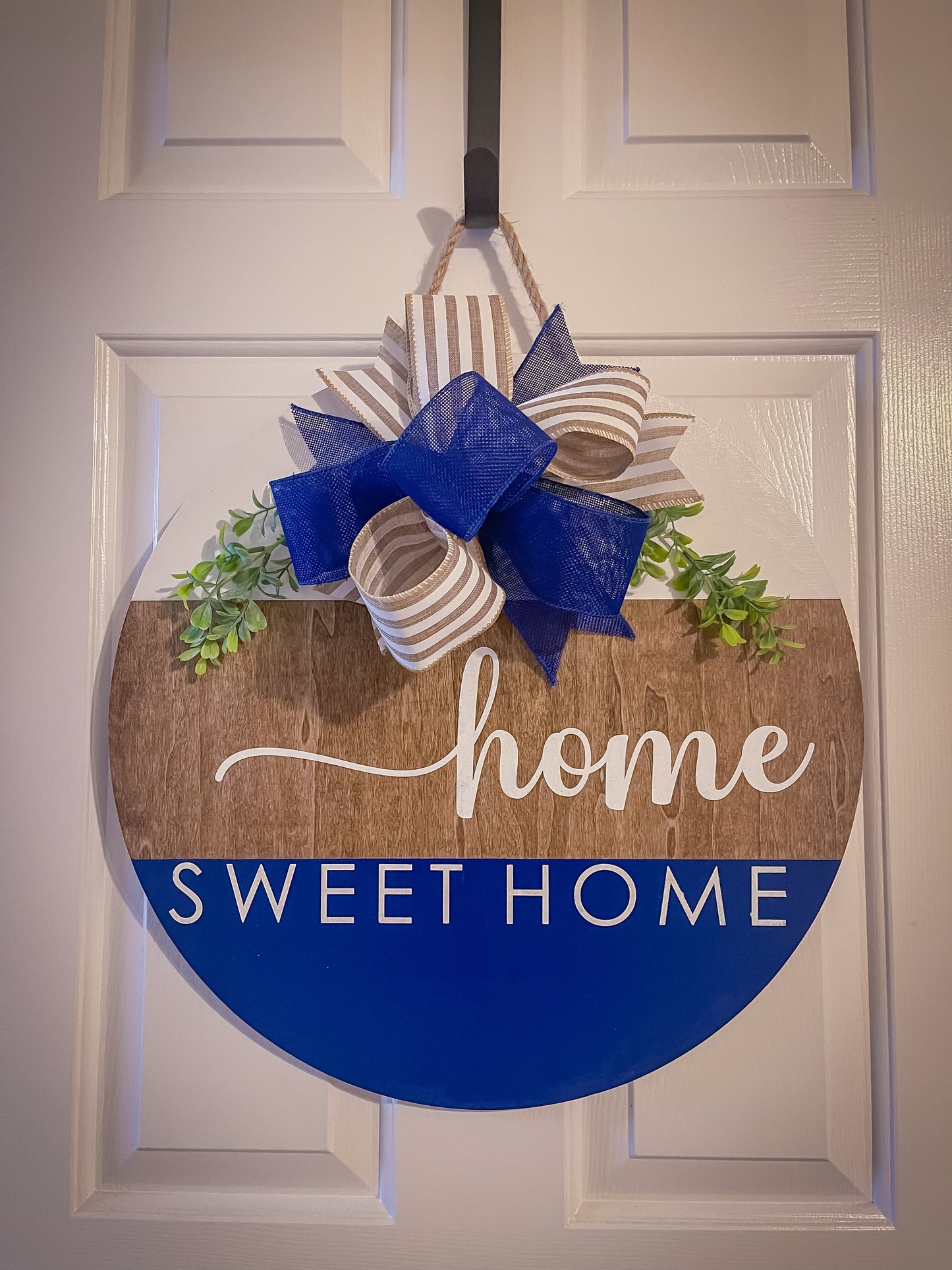 Home Sweet Home Wood Door Hanger