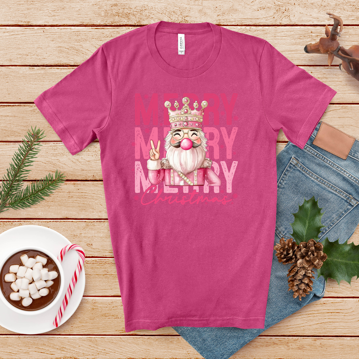Merry Nutcracker Christmas T-Shirt – Merry Holiday Graphic Tee