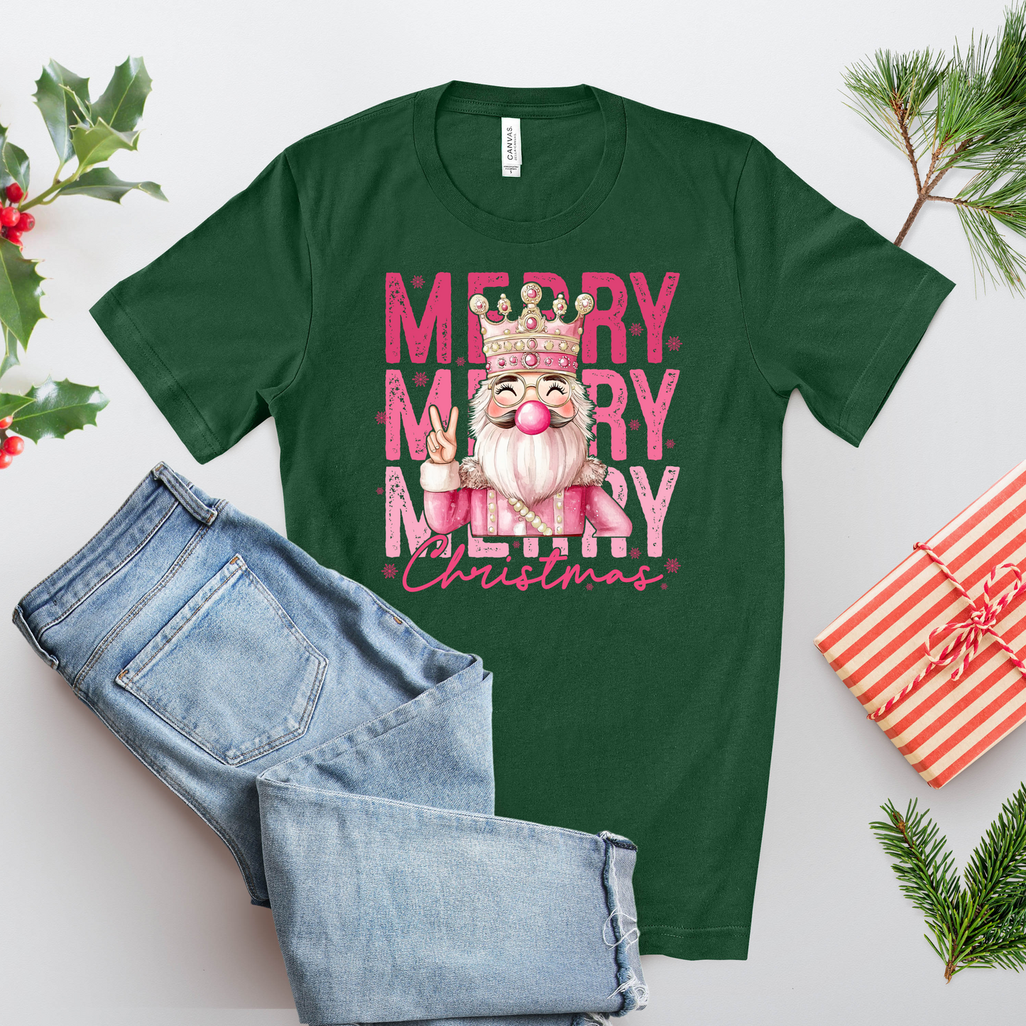 Merry Nutcracker Christmas T-Shirt – Merry Holiday Graphic Tee