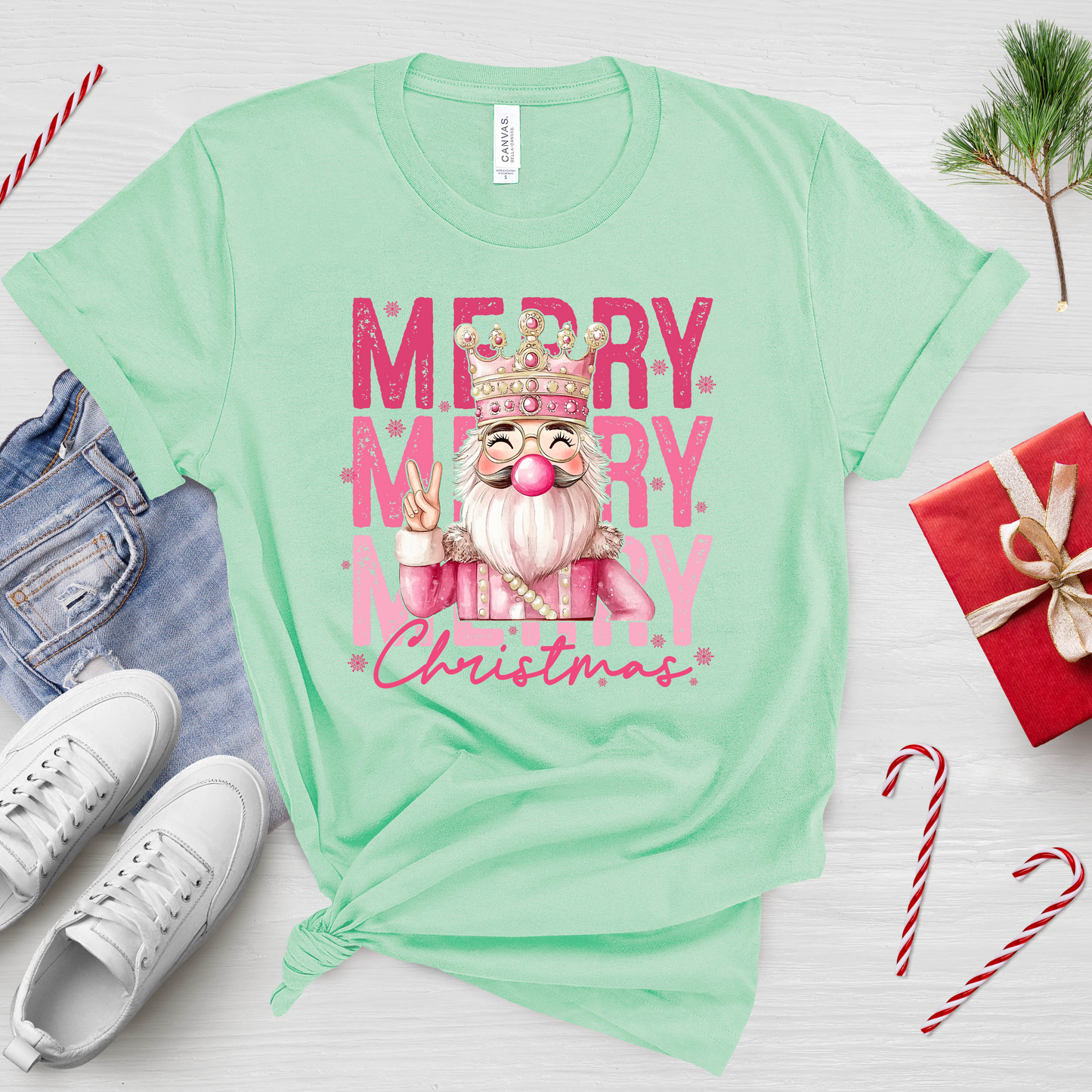 Merry Nutcracker Christmas T-Shirt – Merry Holiday Graphic Tee