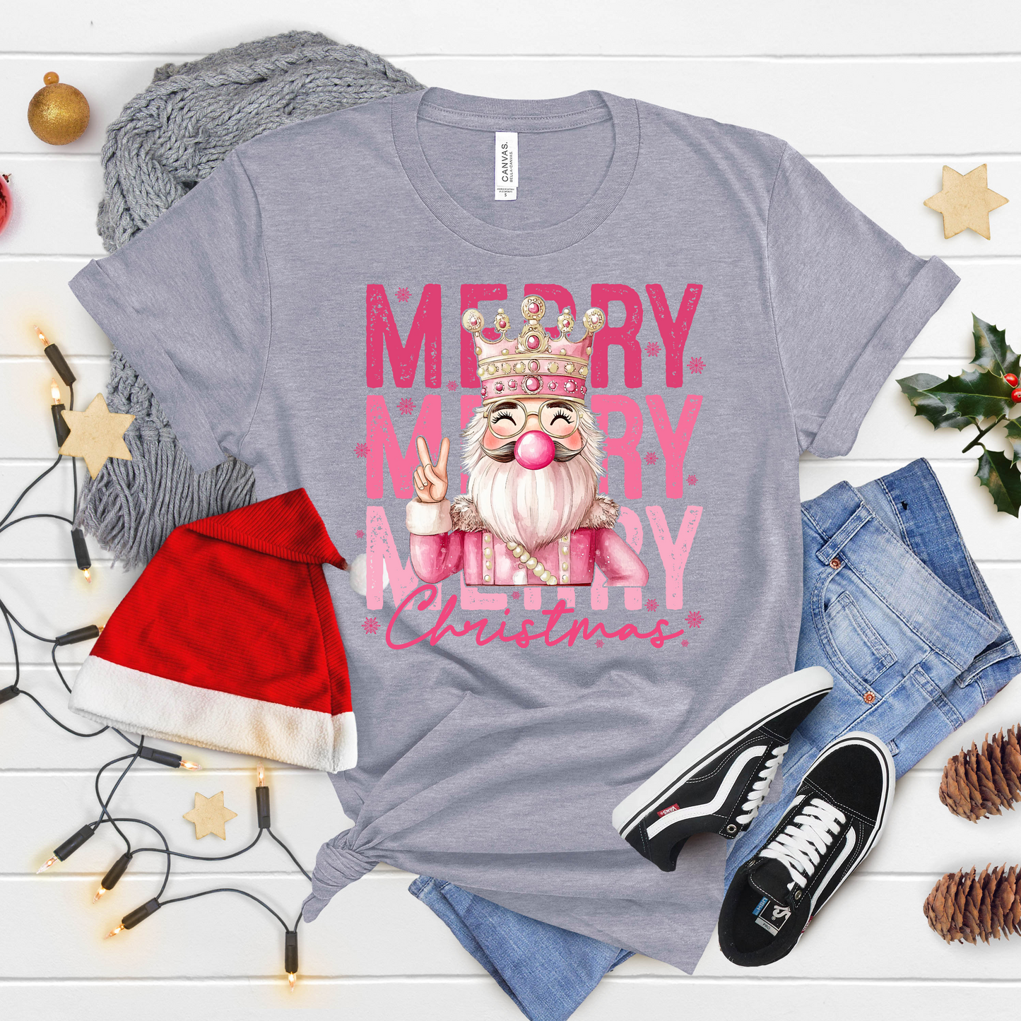 Merry Nutcracker Christmas T-Shirt – Merry Holiday Graphic Tee