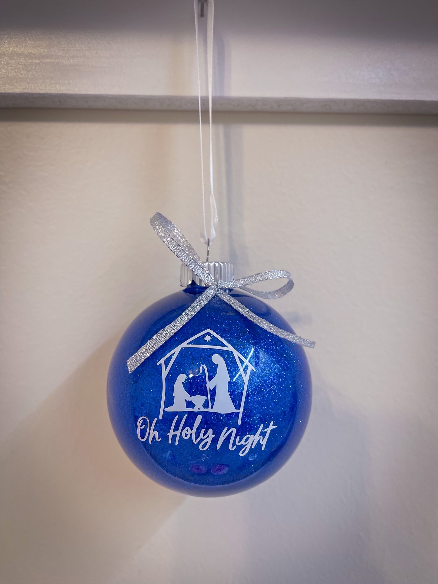 O Holy Night Glitter Ball Ornment