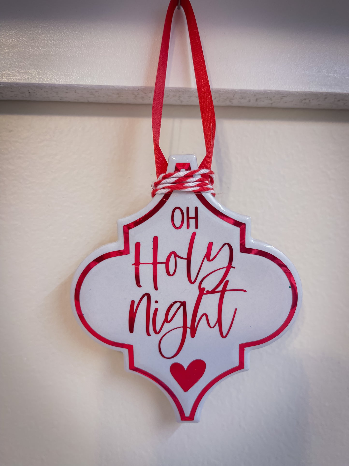 O Holy Night Arabesque Tile Ornament