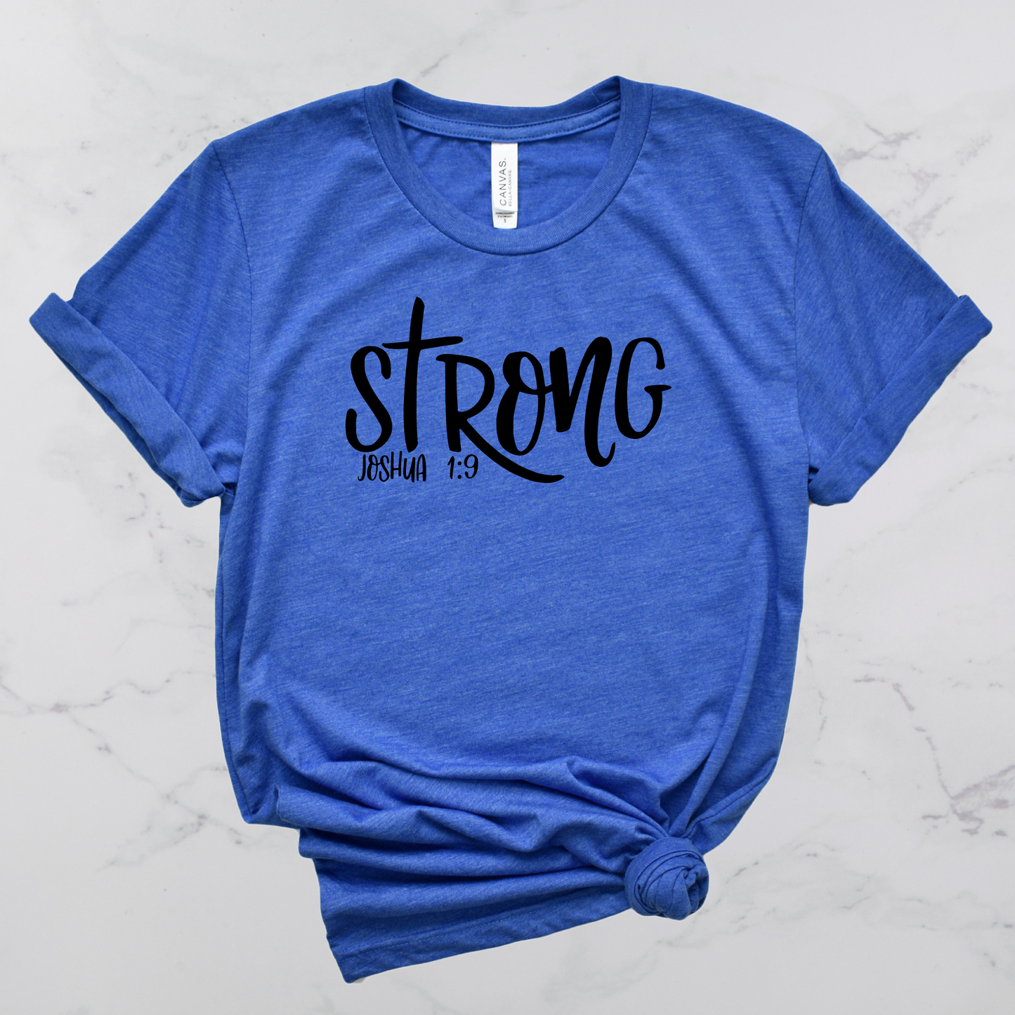 Strong Bible Verse Short Sleeve T-Shirt