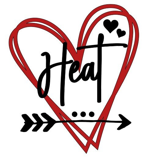 Customizable Sports Team Vinyl Heart Decal, Sticker, Heart, Decal, Vinyl, Cup Decal, Window Decal, Yeti Decal, Tervis Decal, Rtic Decal