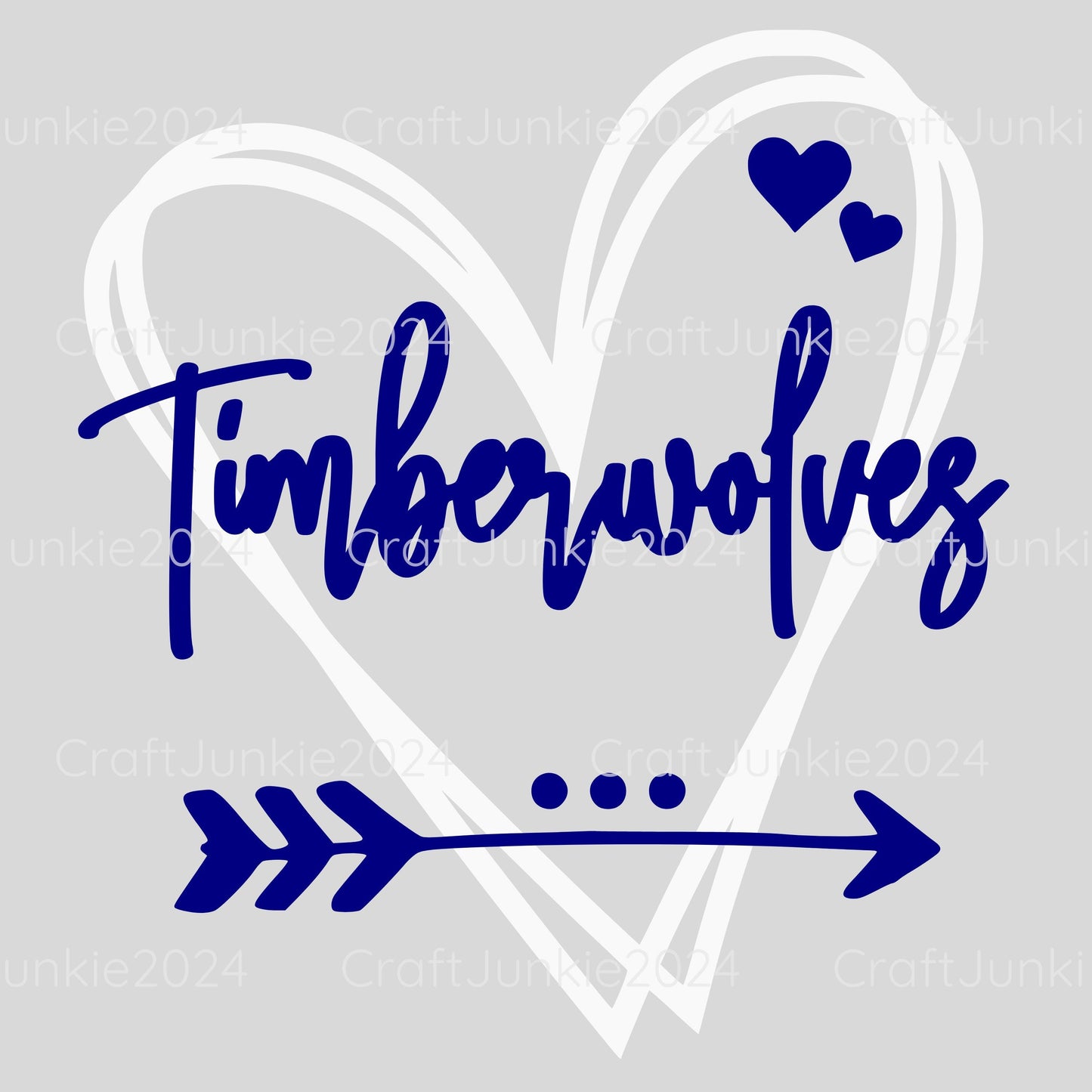 Minnesota Timberwolves Basketball Vinyl Heart Decal