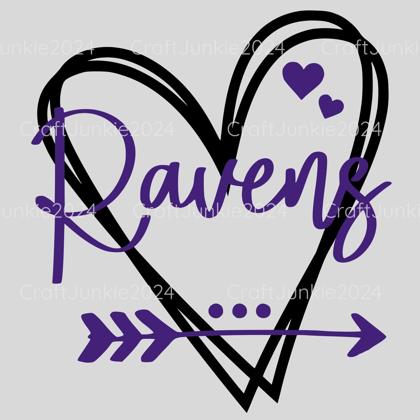 Ravens Vinyl Heart Decal, Sticker, Heart, Decal, Vinyl, Cup Decal, Window Decal, Yeti Decal, Tervis Decal, Rtic Decal