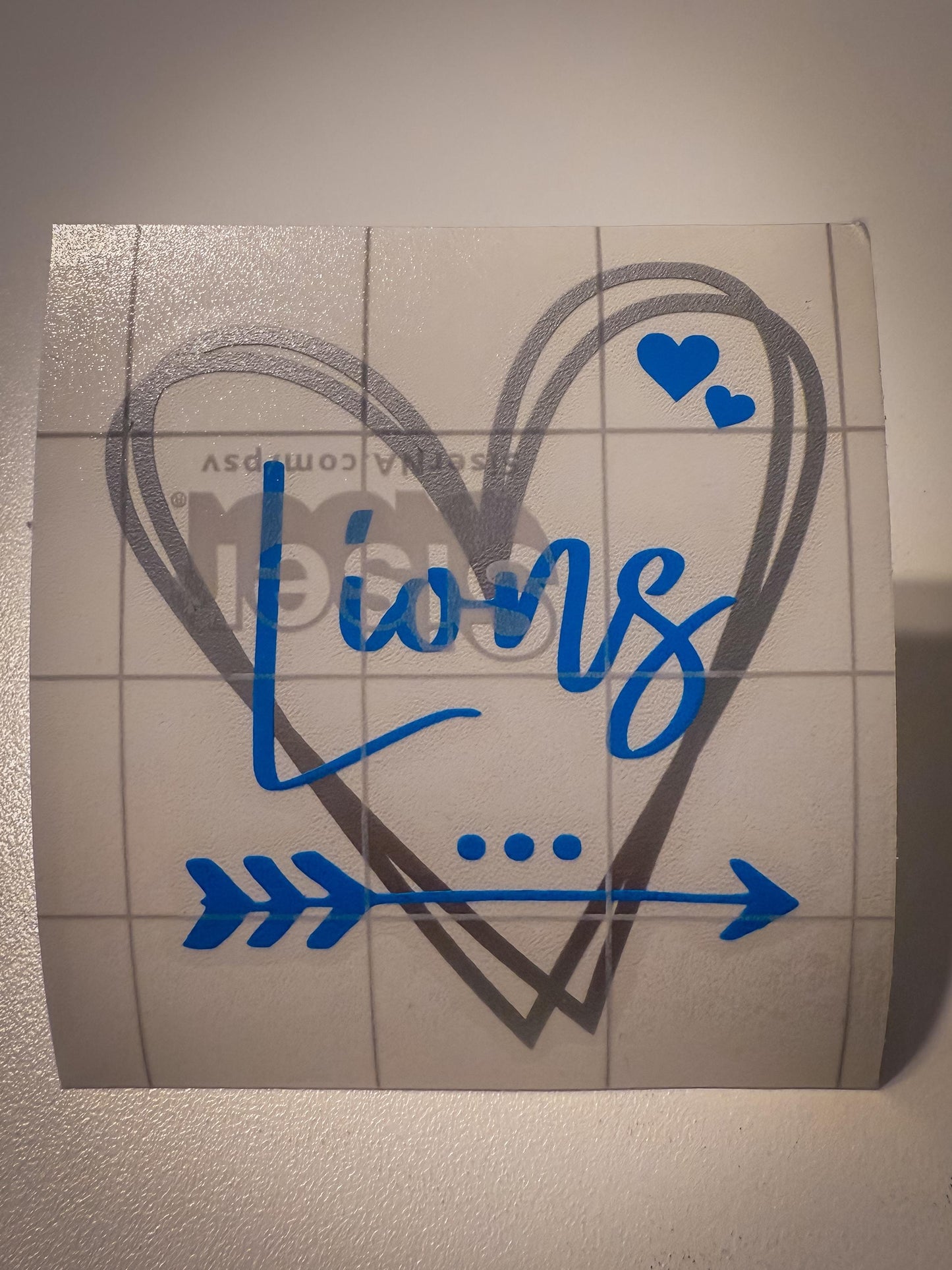 Lions Vinyl Heart Decal, Sticker, Heart, Decal, Vinyl, Cup Decal, Window Decal, Yeti Decal, Tervis Decal, Rtic Decal
