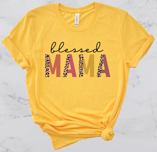 Blessed Mama Short Sleeve T-Shirt