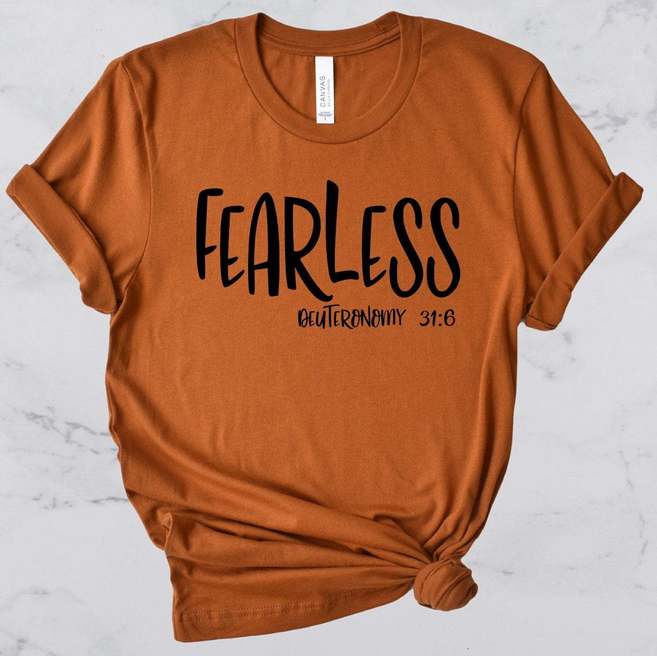 Fearless Bible Verse Short Sleeve T-Shirt