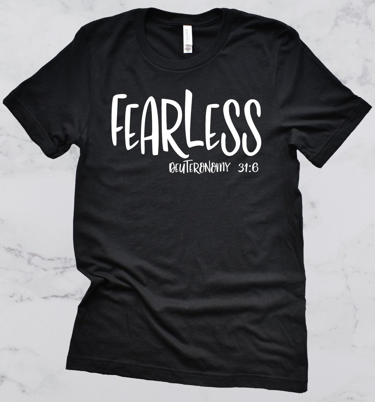 Fearless Bible Verse Short Sleeve T-Shirt