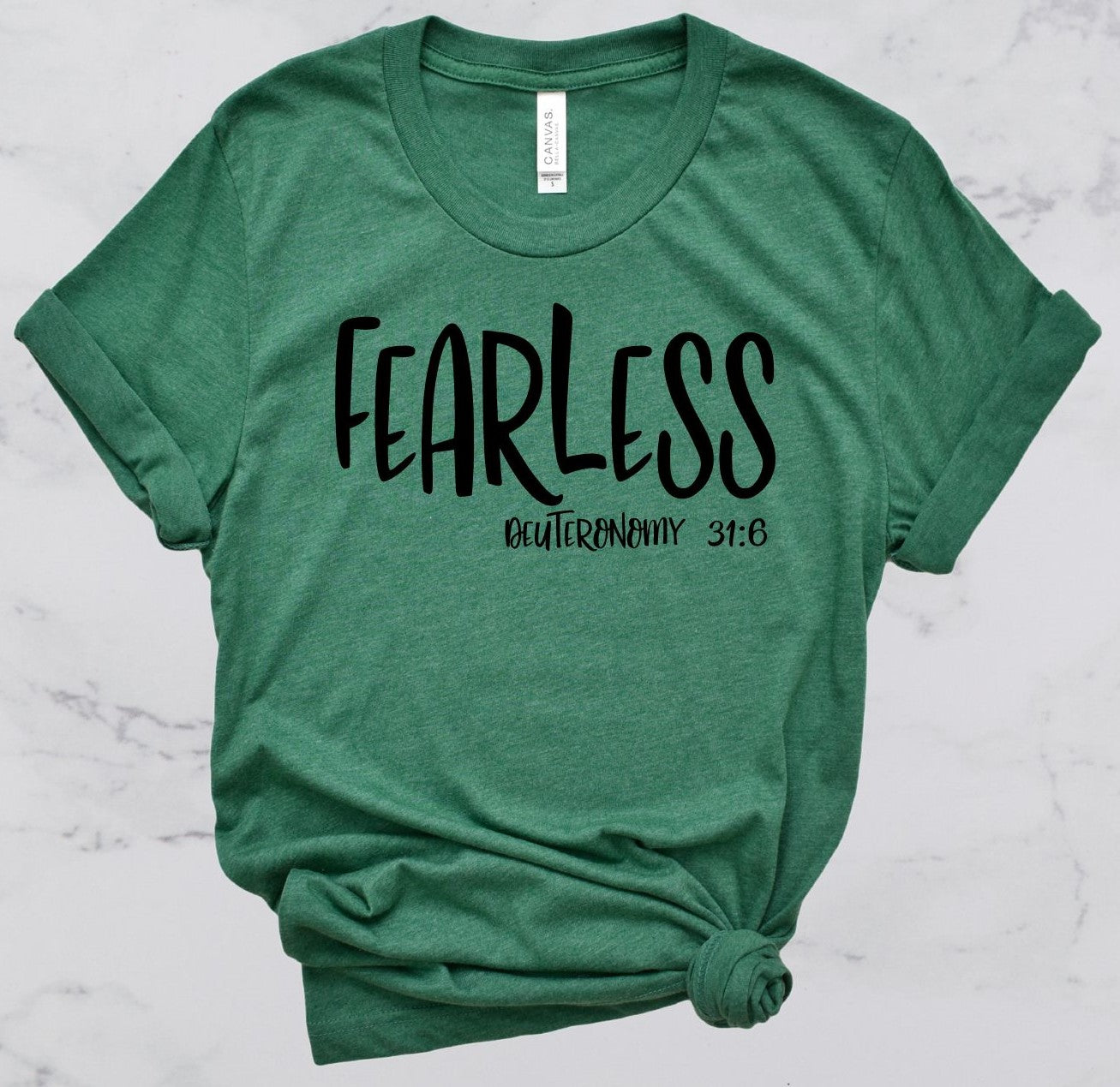 Fearless Bible Verse Short Sleeve T-Shirt