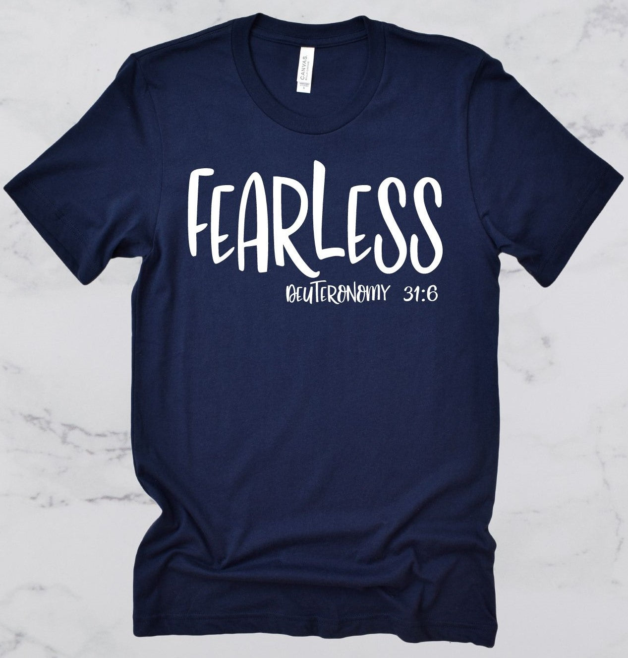 Fearless Bible Verse Short Sleeve T-Shirt