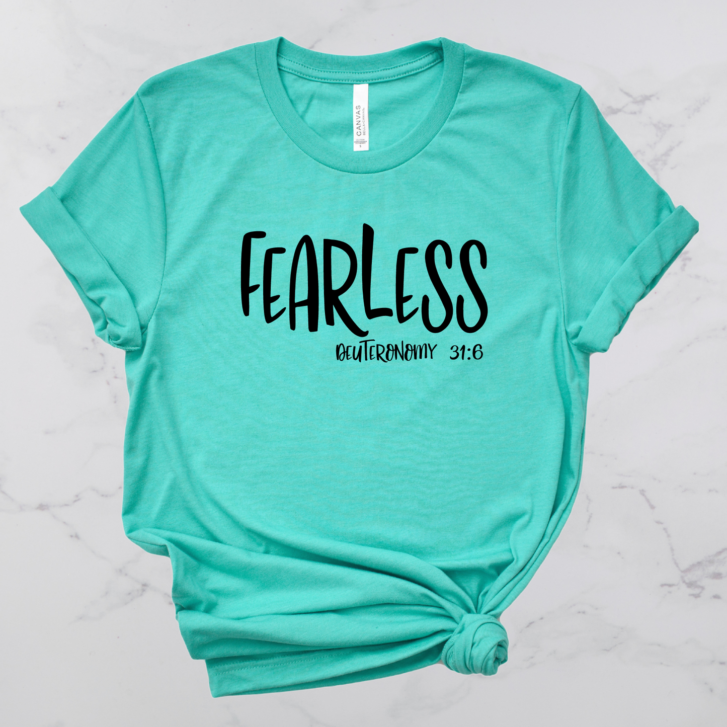 Fearless Bible Verse Short Sleeve T-Shirt