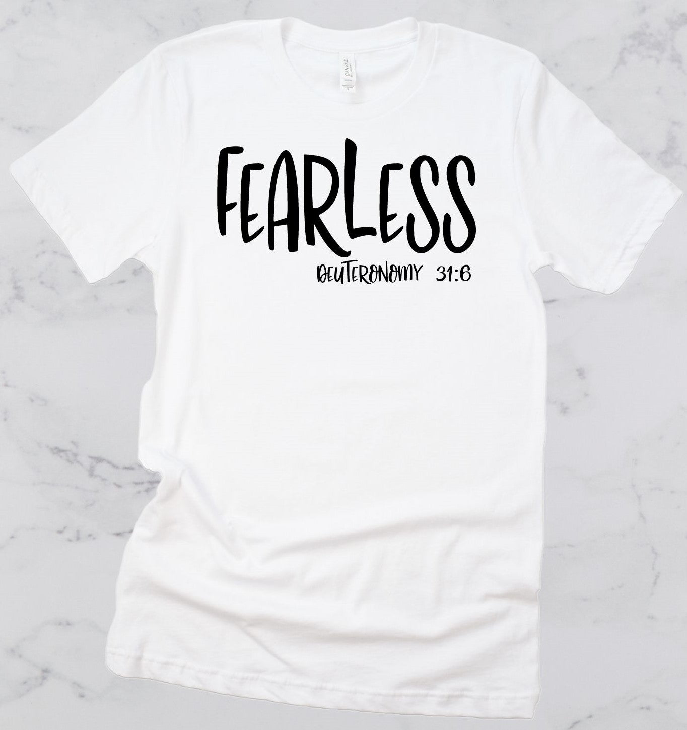 Fearless Bible Verse Short Sleeve T-Shirt