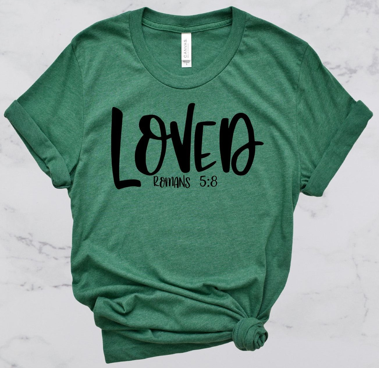 Loved Bible Verse Short Sleeve T-Shirt