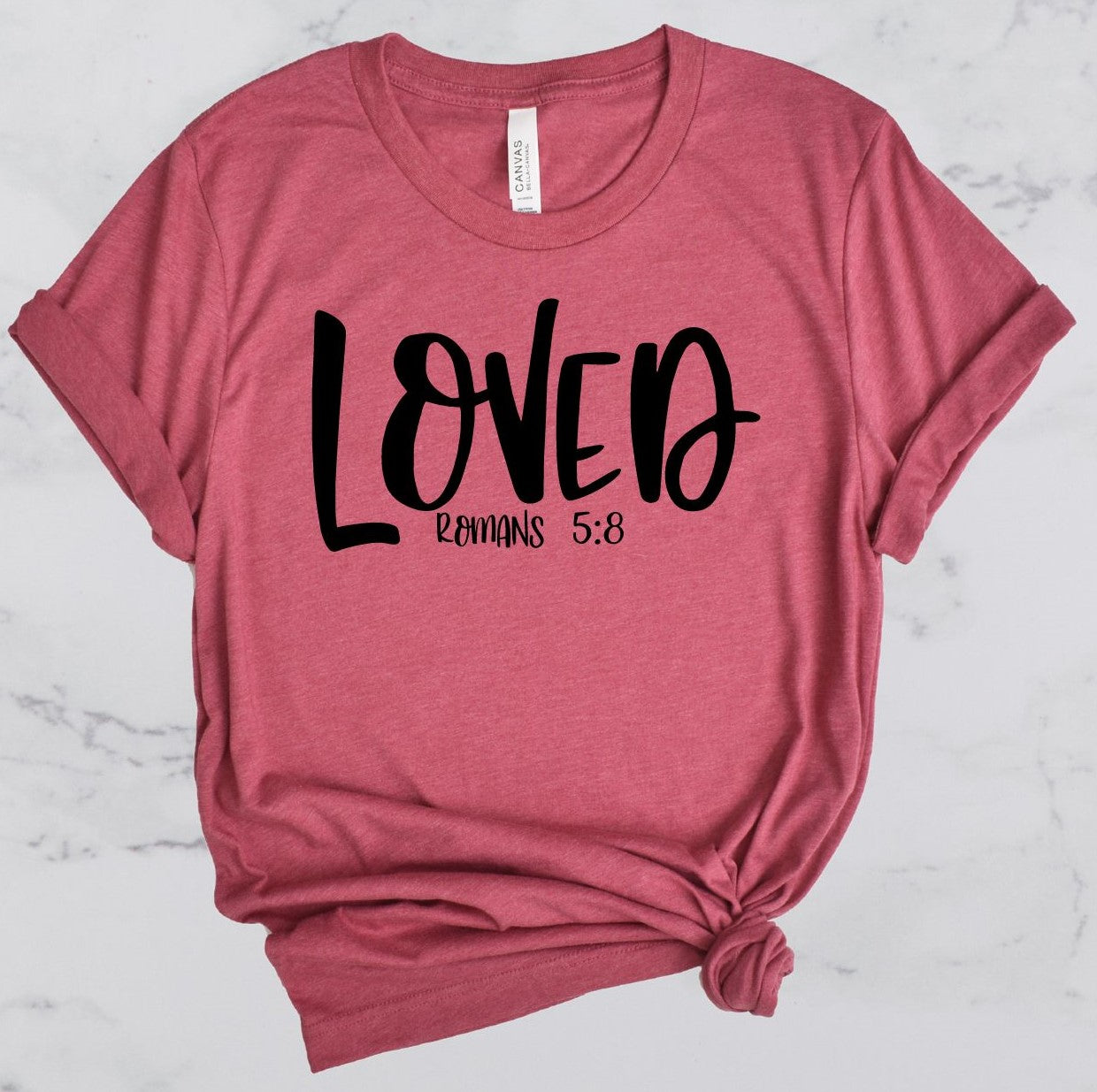 Loved Bible Verse Short Sleeve T-Shirt