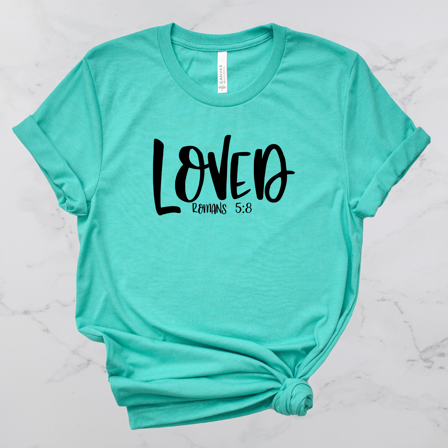 Loved Bible Verse Short Sleeve T-Shirt