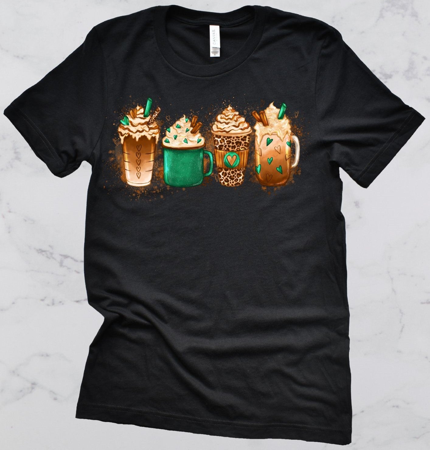 St. Patrick's Day Coffee Cups Short Sleeve T-Shirt