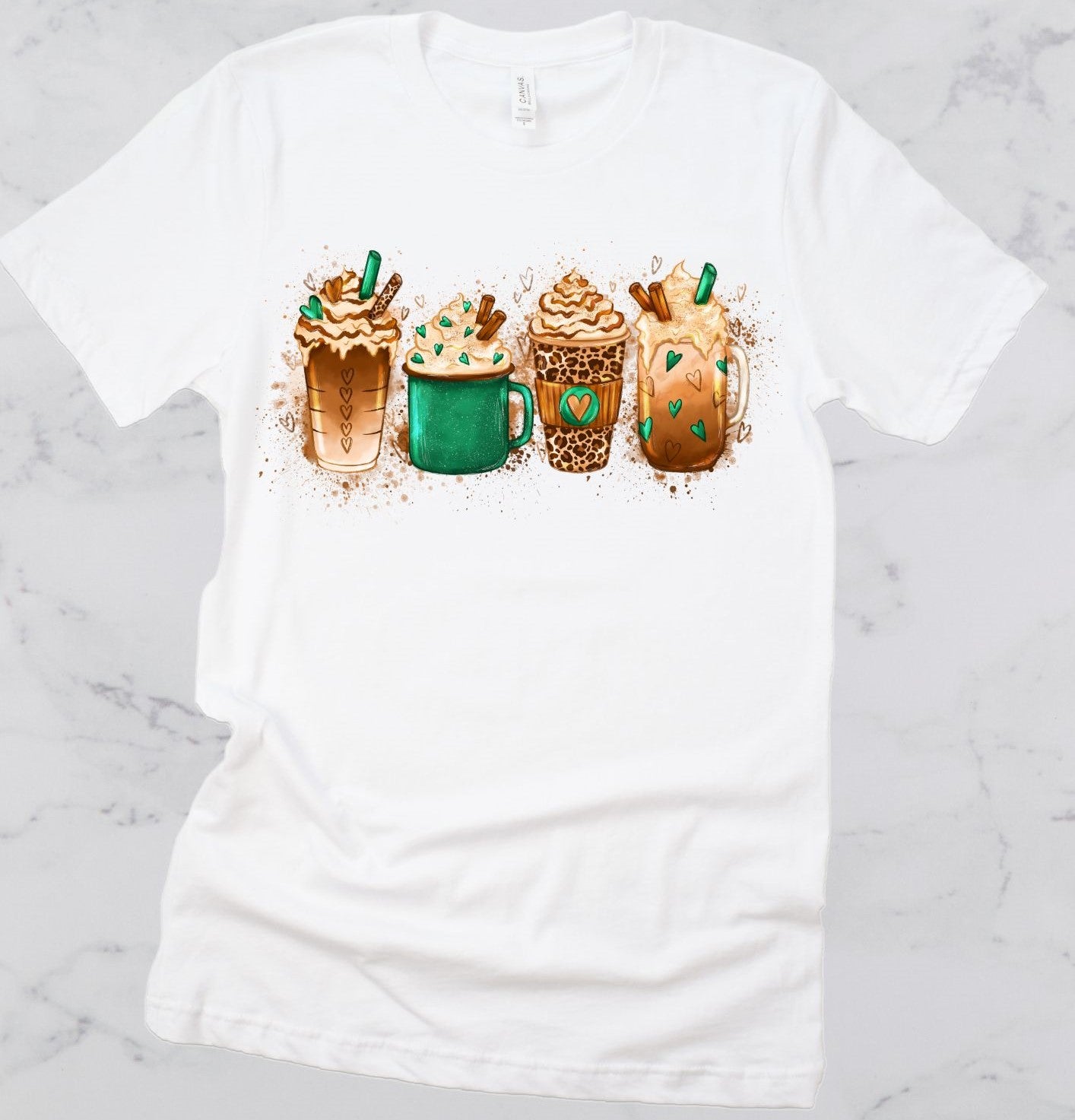 St. Patrick's Day Coffee Cups Short Sleeve T-Shirt