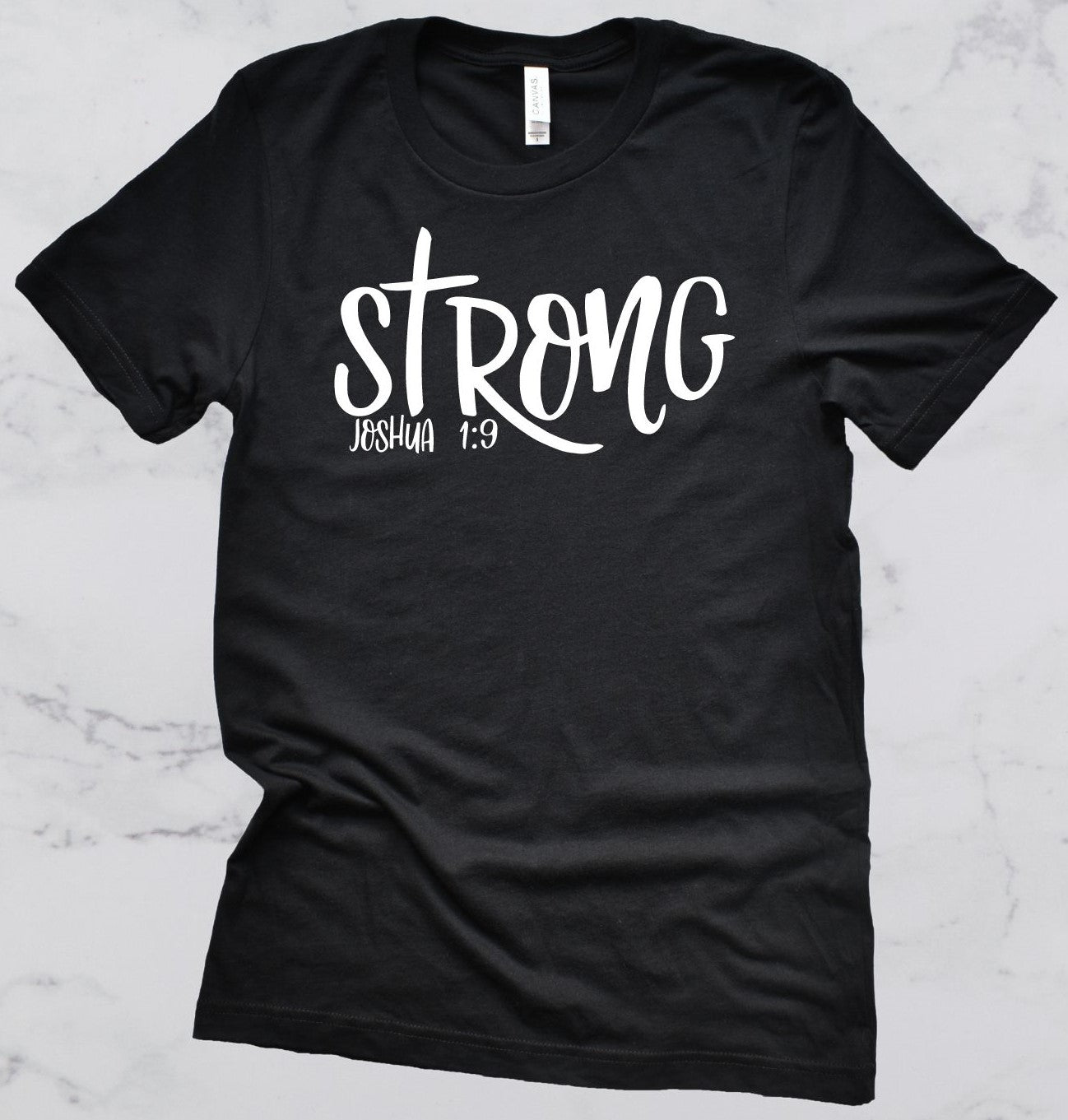 Strong Bible Verse Short Sleeve T-Shirt