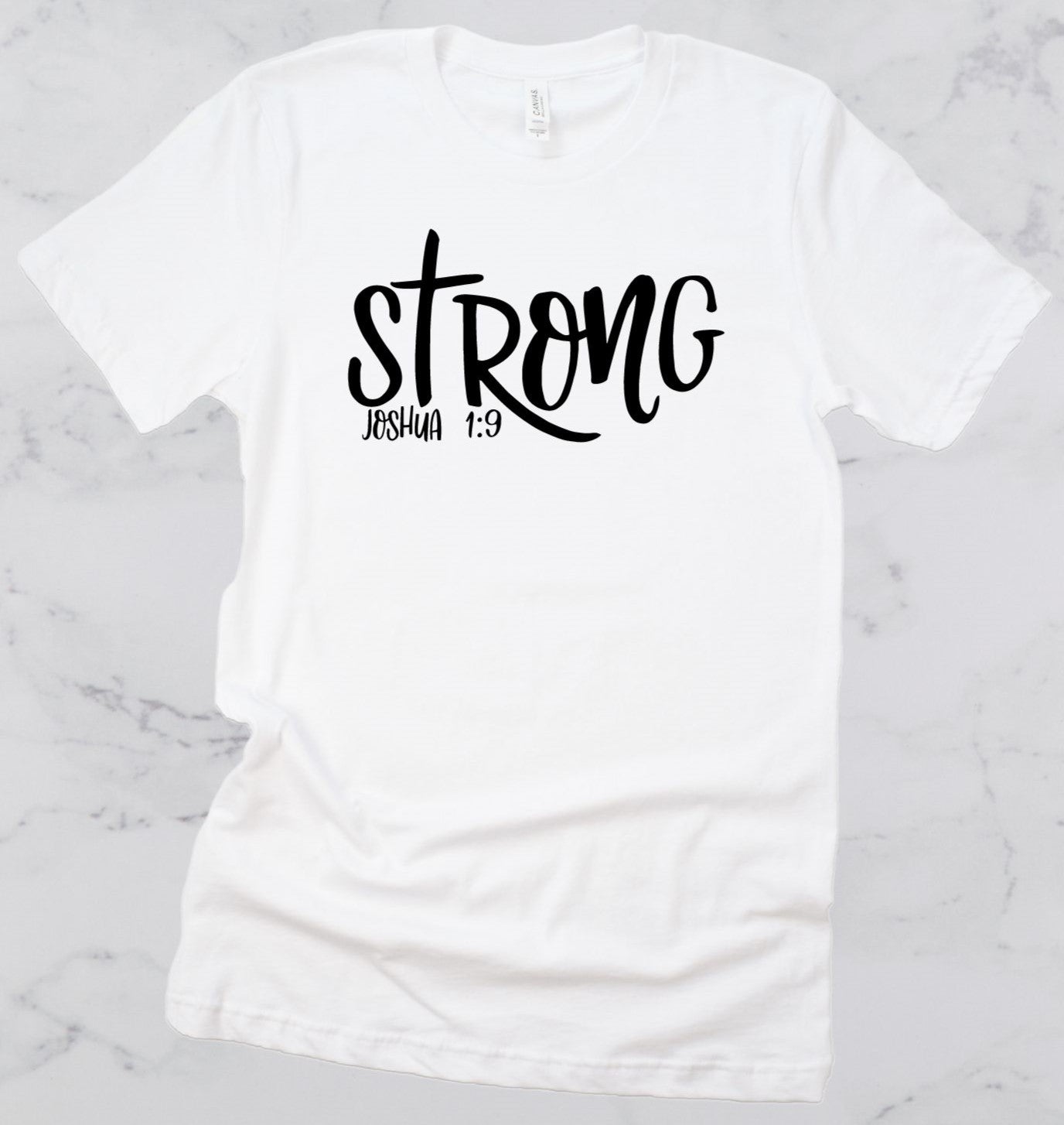 Strong Bible Verse Short Sleeve T-Shirt
