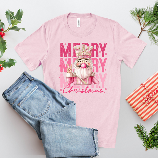Merry Nutcracker Christmas T-Shirt – Merry Holiday Graphic Tee
