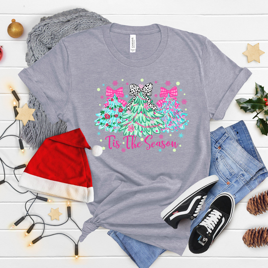 ’Tis the Season Christmas Tree T-Shirt – Cute Holiday Graphic Tee
