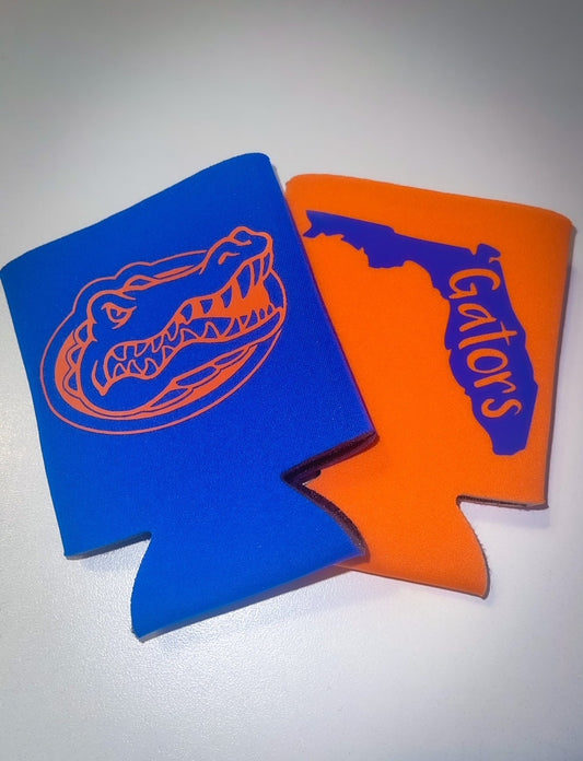 Gators Can & Bottle Sleeves, Cozies, Drinking, Can Cooler, Can Sleeve, Bottle Sleeve