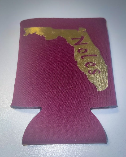 Seminoles Can & Bottle Sleeves, Cozies, Drinking, Can Cooler, Can Sleeve, Bottle Sleeve