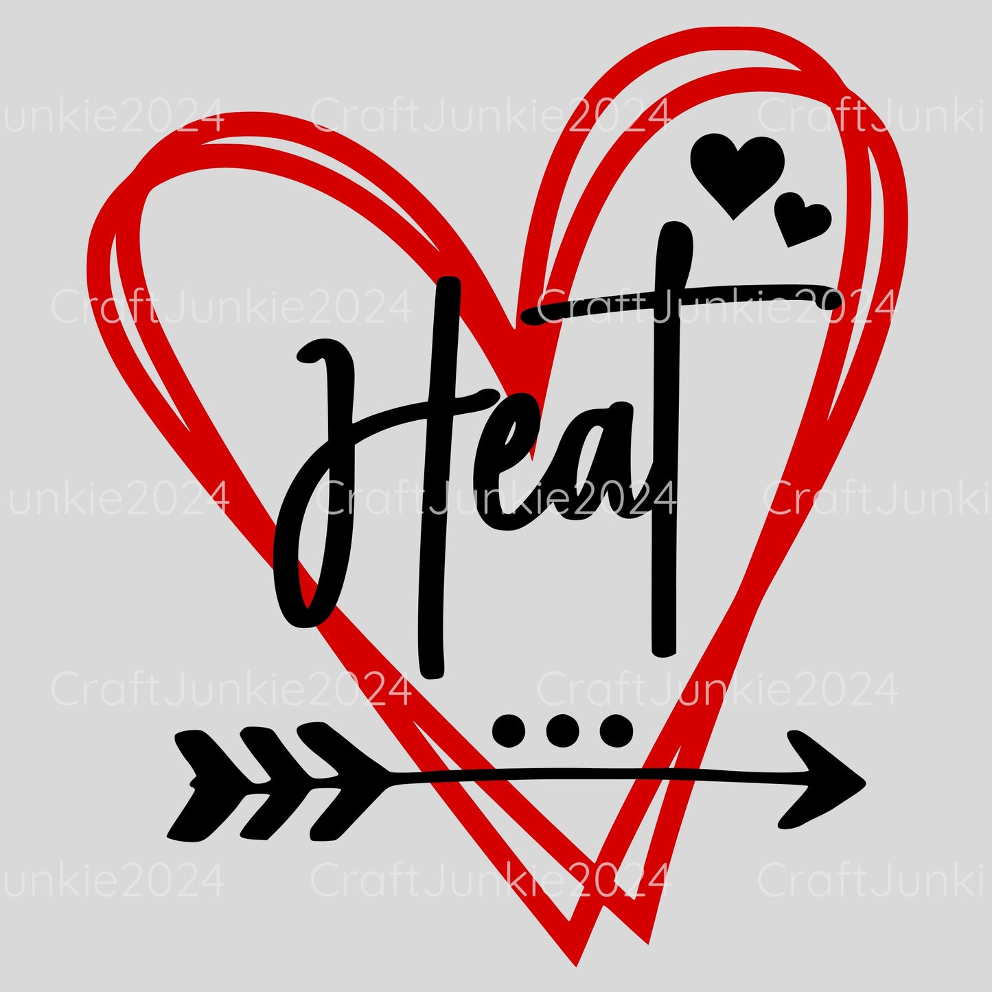 Heat Vinyl Heart Decal, Sticker, Heart, Decal, Vinyl, Cup Decal, Window Decal, Yeti Decal, Tervis Decal, Rtic Decal