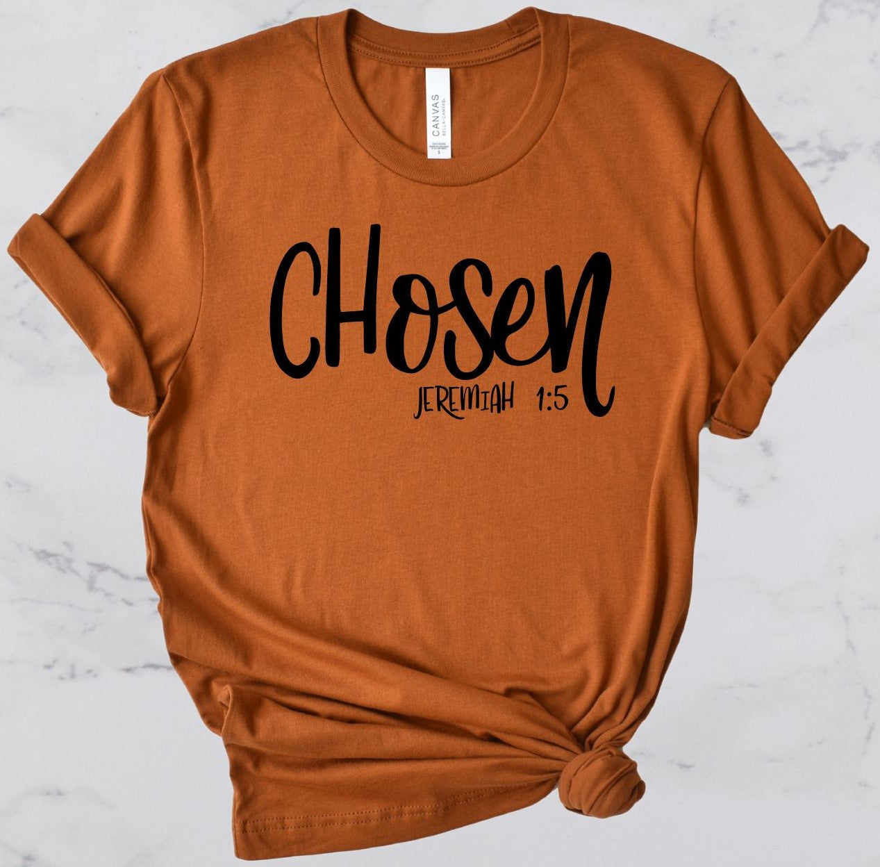 Chosen Bible Verse Short Sleeve T-Shirt