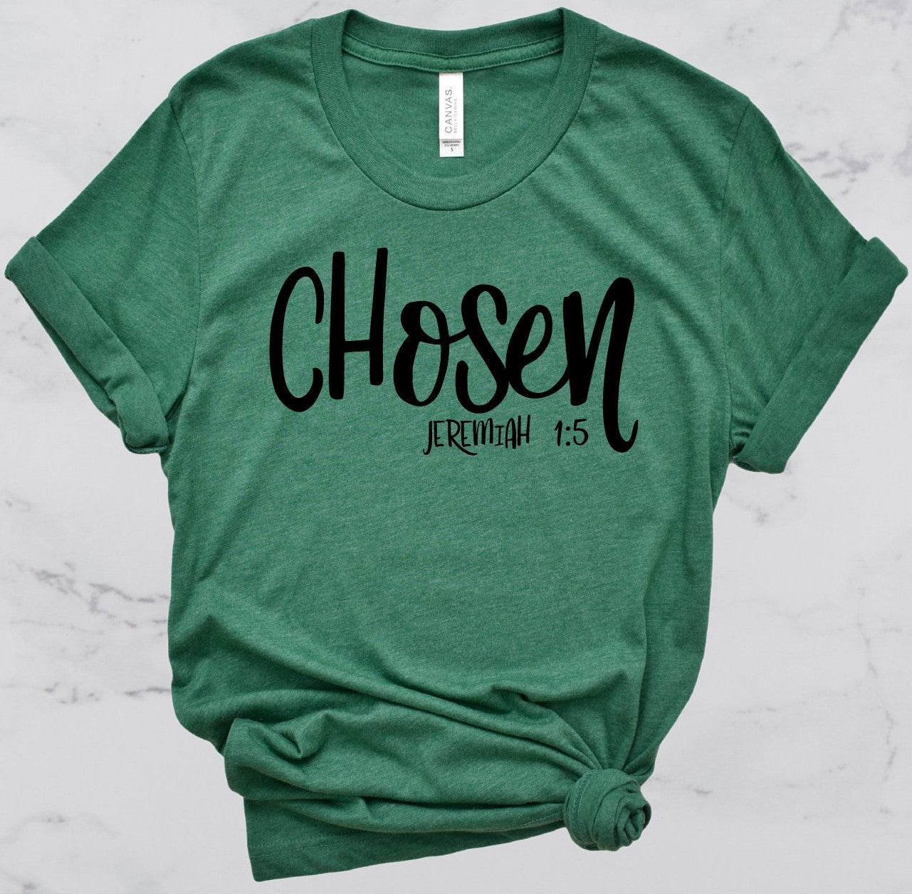 Chosen Bible Verse Short Sleeve T-Shirt