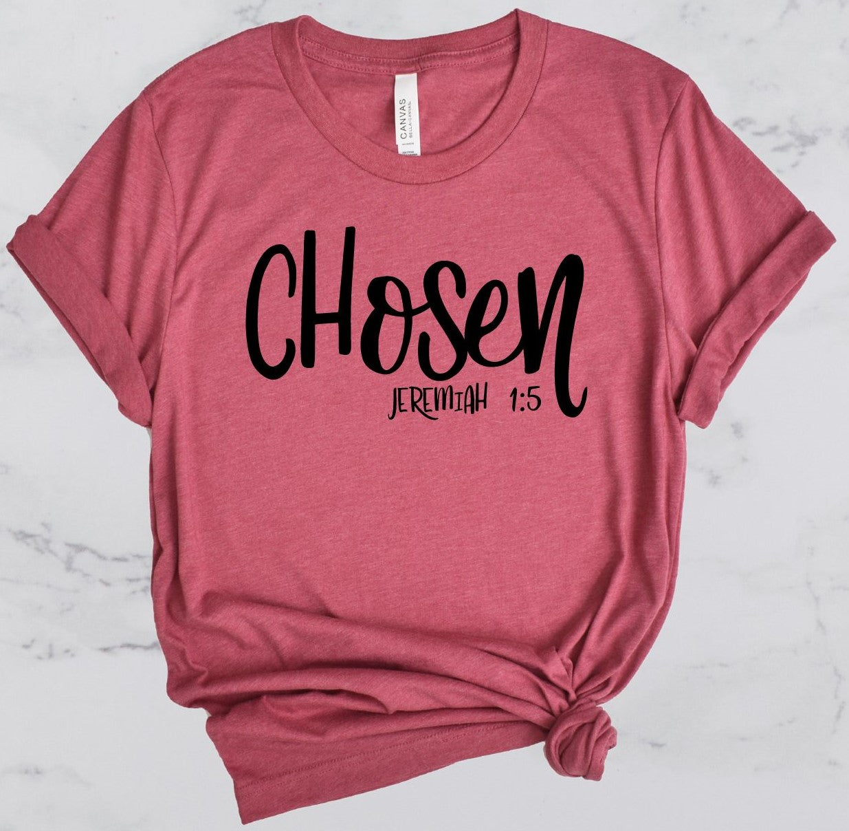 Chosen Bible Verse Short Sleeve T-Shirt