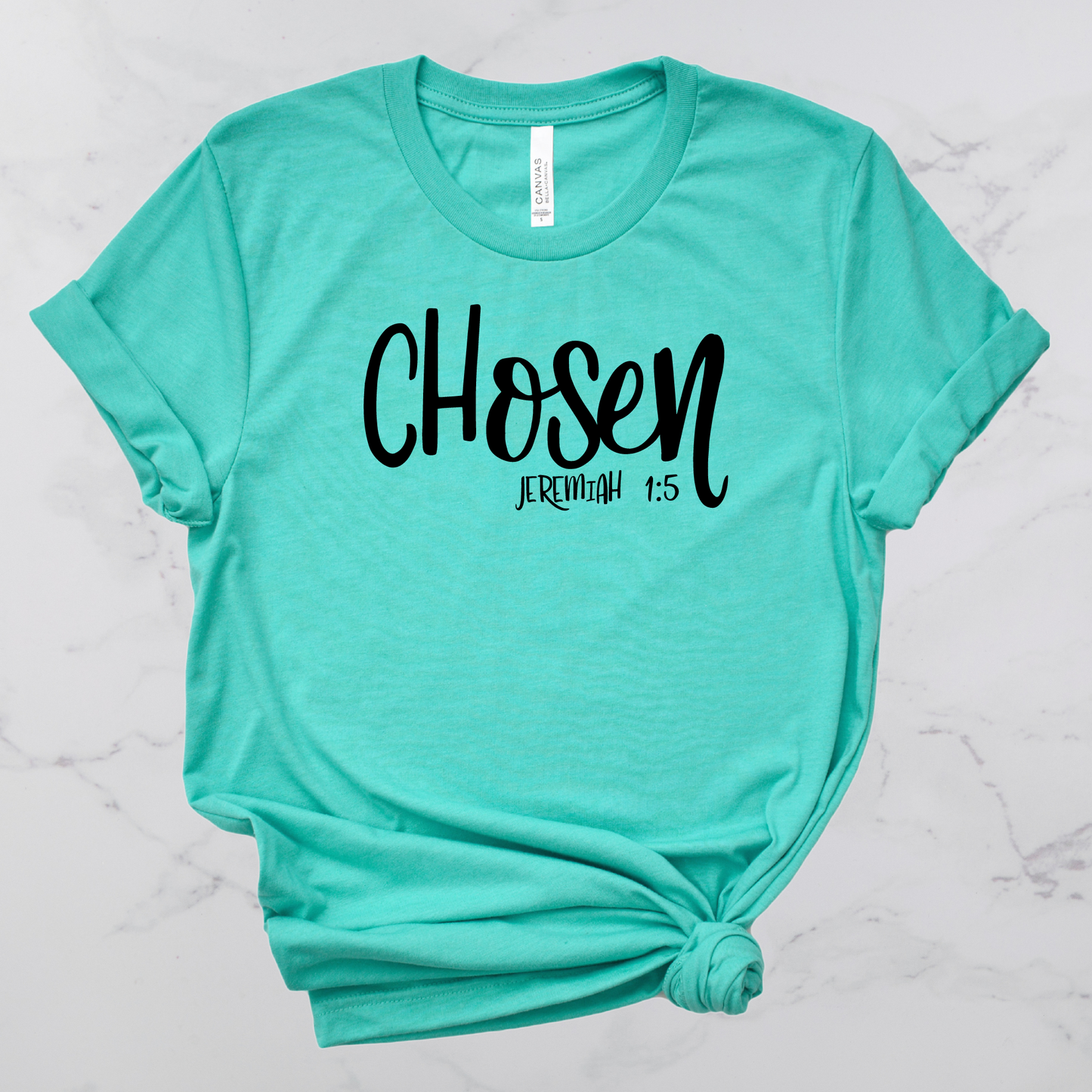 Chosen Bible Verse Short Sleeve T-Shirt