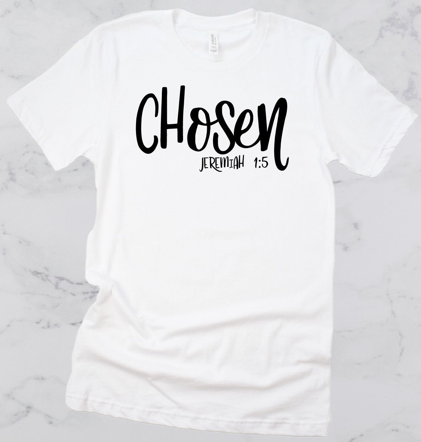 Chosen Bible Verse Short Sleeve T-Shirt